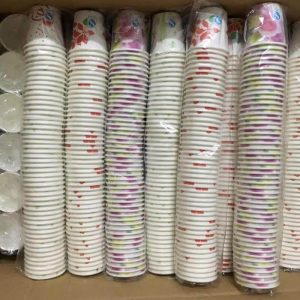 经济型一次性纸杯 7N  9N  50个/条 一次性胶杯子