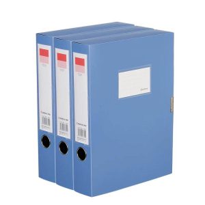 齐心(COMIX) 收纳盒资料 A4  22-100mm 粘扣办公必备PP档案盒 单个装