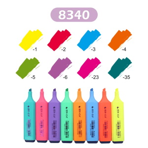 斯塔  8340经典荧光记号笔高光笔办公 荧光笔标记 1盒（10支）