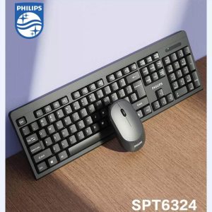 飞利浦无线键盘鼠标套装家用办公游戏台式键鼠  有线