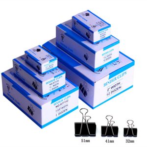 钻石黑色长尾夹子 大号小号燕尾夹